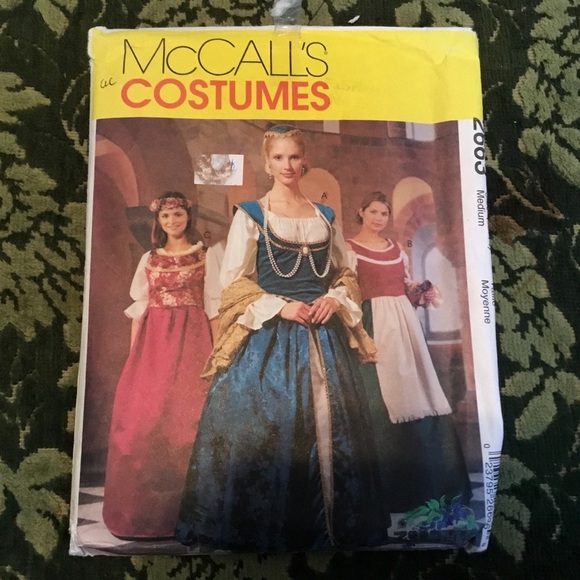 Majestic Blue and Gold ladies Renaissance Costume - McCalls 2663- medium misses - Picture 4 of 5